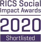 RICS social impact awards 2020 badge third party shortlisted 269 cmyk